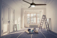 Ventilatore da soffitto bronzo con luce e telecomando 102 cm