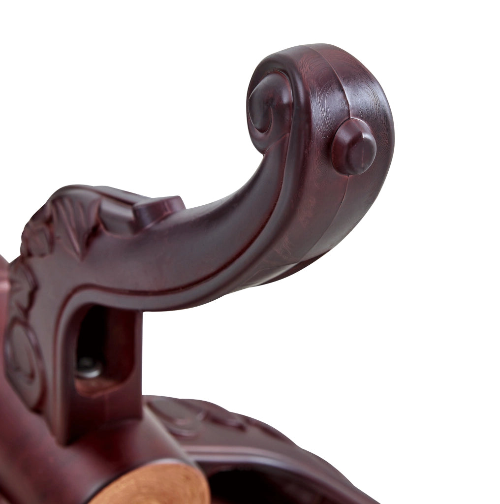 APPENDIABITI da terra classico 195x31x48 cm noce in legno massello e metallo