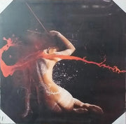 Quadro da Parete Dipinto Medio Donna Tatuata 70 x 70 cm