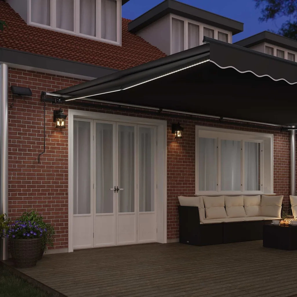 Tenda da Sole con Antracite 6 x 3 m Metallo 313244