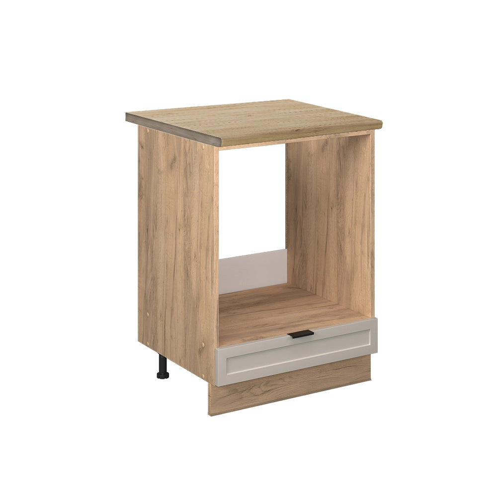 Mobile per forno da incasso Fame-Line GrigioBeige/Rovere dorato 60 cm, PL Rovere Vicco