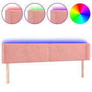 Testiera | Testata a LED Rosa 203x16x78/88 cm in Velluto
