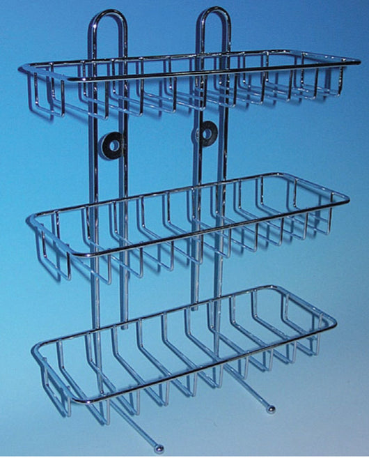 mensola grigliata a 3 ripiani cromo dfw0225s cod:ferx.18826