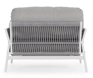 Poltrona 99x80x77h cm con Cuscini Pardis Bianco/Graphite