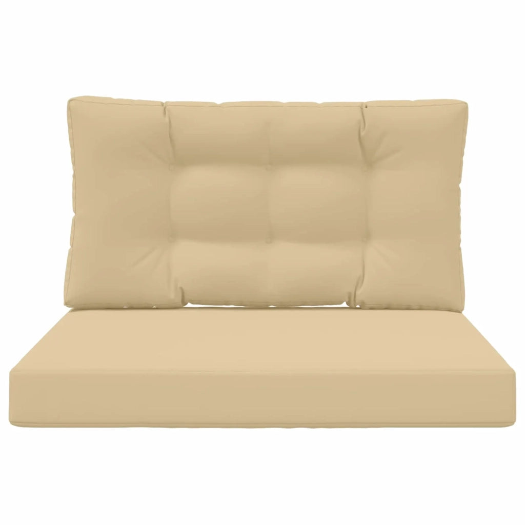 Cuscino per divano da esterno 2 pz | Cuscini per sedie Beige Poliestere