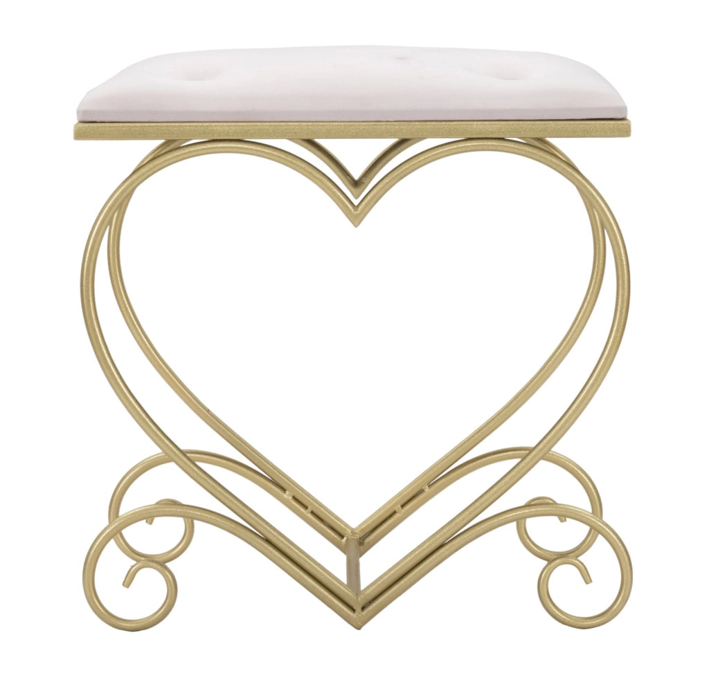 SGABELLO HEART ROSA CM 50X37,5X51,5