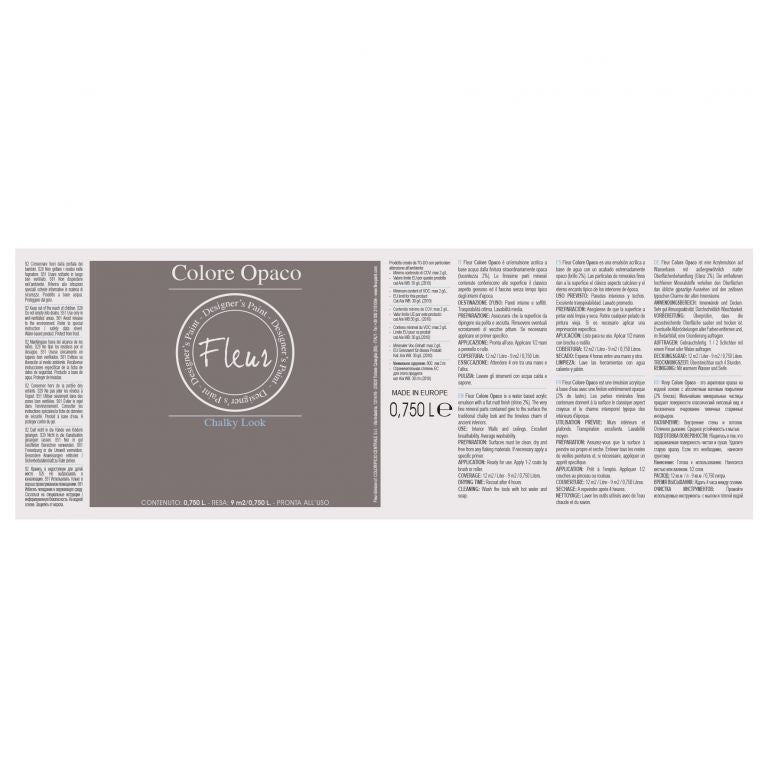 FLEUR CHALKY COLORE OPACO EFFETTO GESSO 750 ML F04 CREAM LOVE