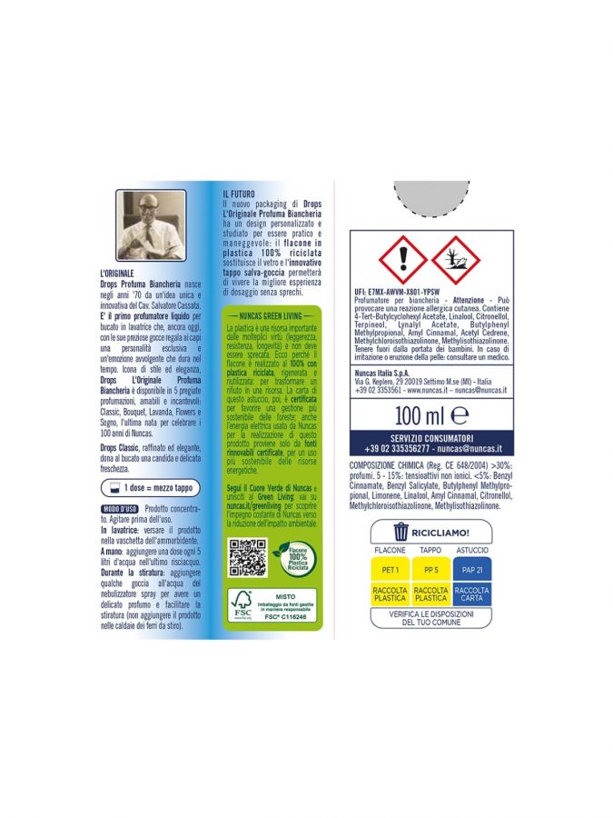 PROFUMA BIANCHERIA DROPS