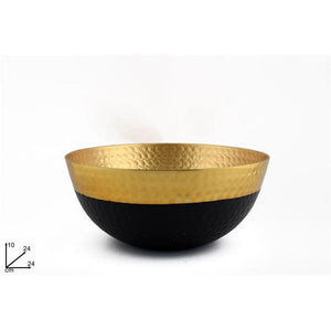 CIOTOLA 24X10 ACCIAIO ORO C/BASE NERA