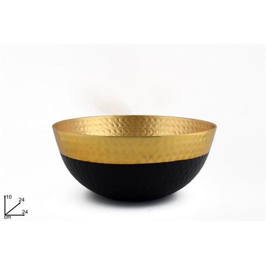 CIOTOLA 24X10 ACCIAIO ORO C/BASE NERA