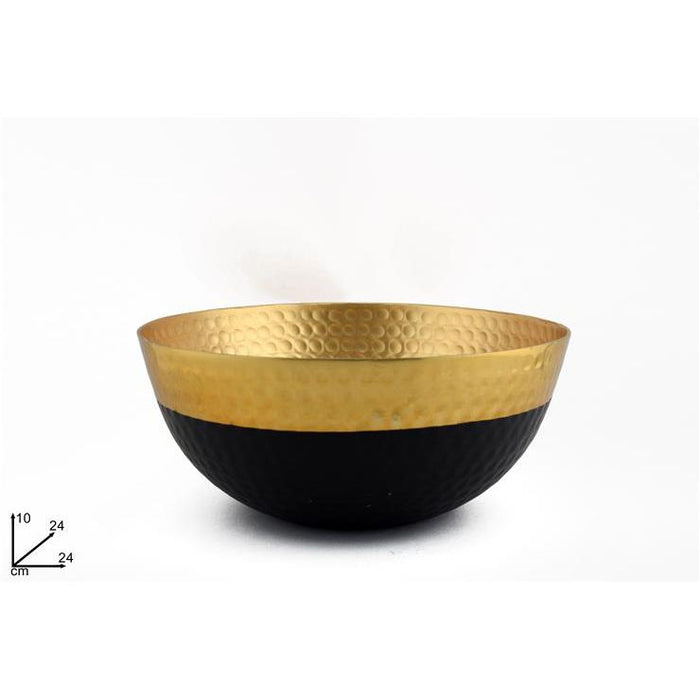 CIOTOLA 24X10 ACCIAIO ORO C/BASE NERA