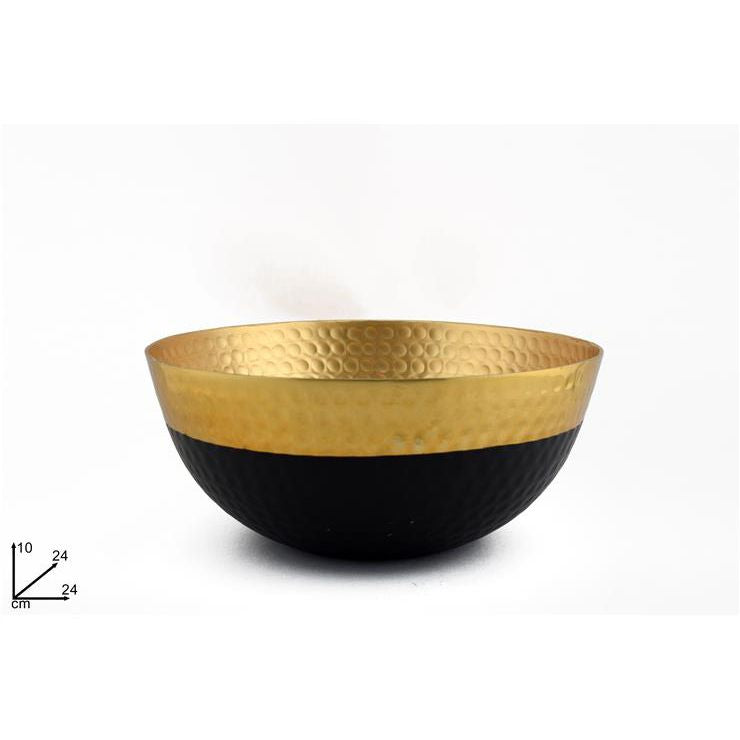 CIOTOLA 24X10 ACCIAIO ORO C/BASE NERA