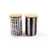 BARATTOLO ERMETICO CON TAPPO IN BAMBOO CAD UNO