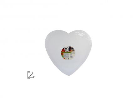 TELA CUORE 50CM BIANCA