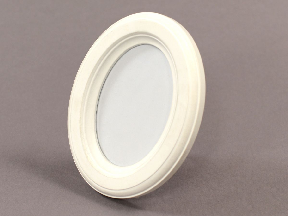 PORTAFOTO DA TAVOLO BIANCO OVALE CM 14X18X2,1