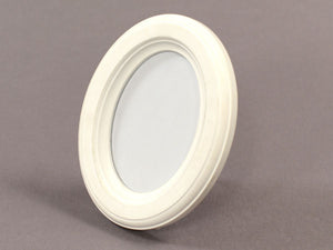 PORTAFOTO DA TAVOLO BIANCO OVALE CM 14X18X2,1