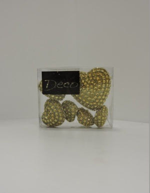 DECO CUORI DIAMANTI ORO