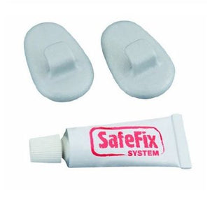 SET 2 GANCI IN PLASTICA PA + COLLA EXTRA FORTE SAFE FIX - QUICK BOX