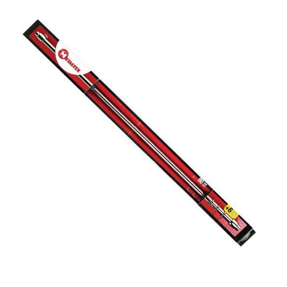 BARRA CROMATA CM 80 + 6 GANCI CROMATI A "S" LONARDO