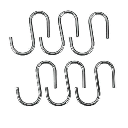 SET 6 GANCI CROMATI A "S" LONARDO
