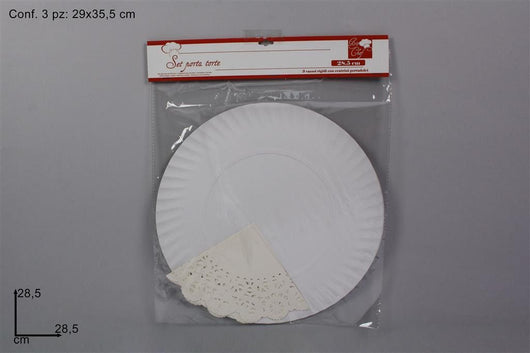 VASSOIETTI TONDI TORTA 3 PZ
