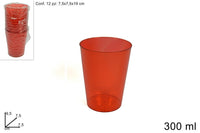 BICCHIERI ACQUA TONDO 300ML 12 PZ