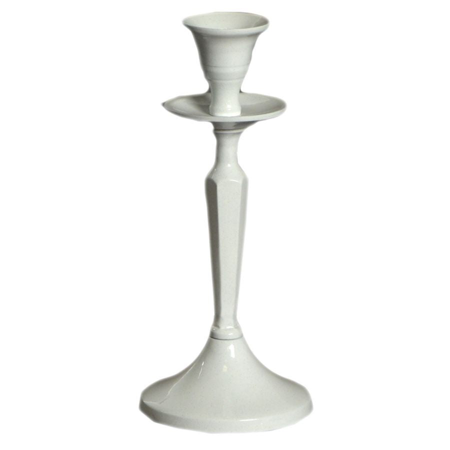 PORTACANDELE ALLUMINIO BIANCO