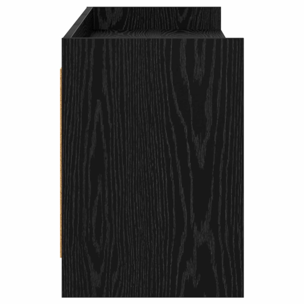Mobile TV 168 x 33 x 47 cm Rovere Nero Legno ingegnerizzato 8011236