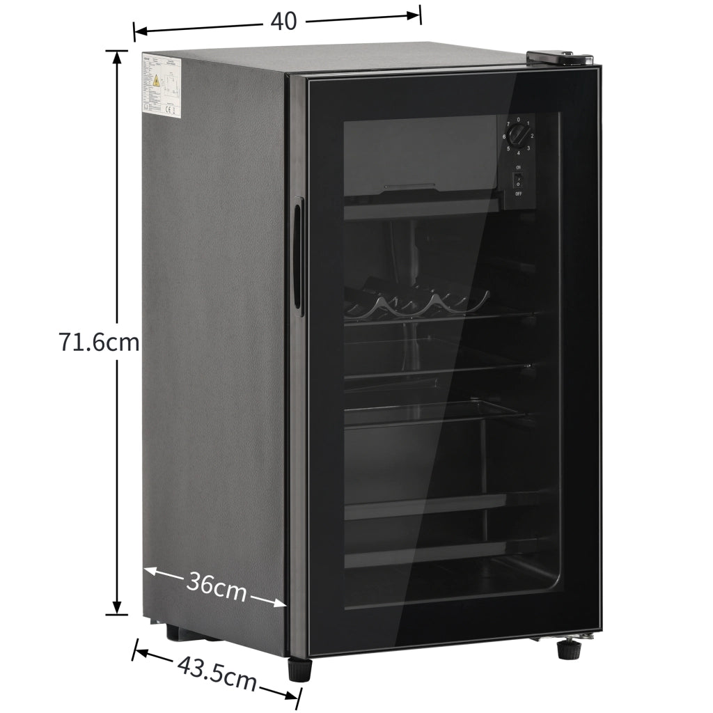 Mini Frigo 76L con Cassetto Freezer 6L ¨C MINIMAL ¨C Silenzioso, LED, Compressore