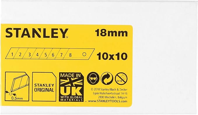 CONFEZIONE 10 LAME DI RICAMBIO CUTTER STANLEY - 111301