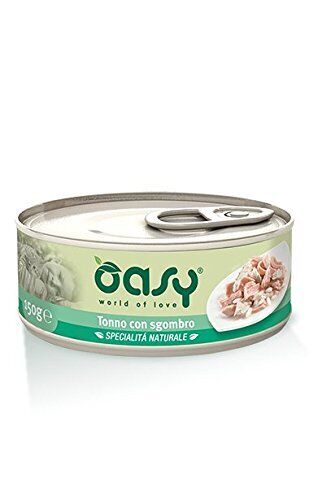 Oasy Cat sfilaccetti in Jelly al Naturale 24 lattine x 70 gr_Tonno e Sgombro