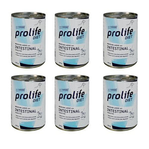 CIBO IN SCATOLA PER CANI DIET DOG INTESTINAL SENSITIVE. 400GR PROLIFE 6x400 c...