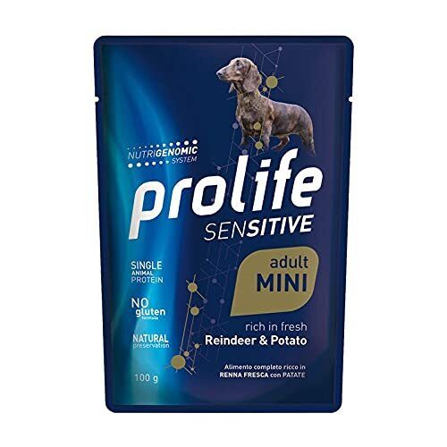 Prolife Sensitive Adult Renna & Patate - Mini- 10x100gr confezione risparmio