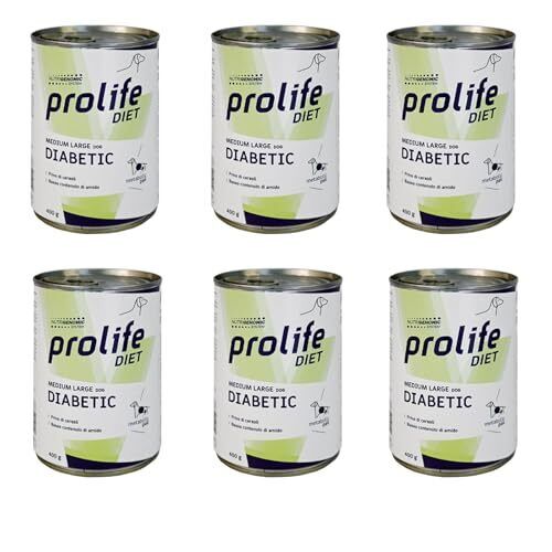 SCATOLETTE PROLIFE DIET DOG WET DIABETIC. 400GR CONFEZIONE RISPARMIO 6X400GR