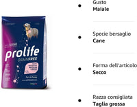 Confezione 2x10kg maiale e patate - prolife - Grain Free Adult Sensitive M/L