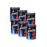 PROLIFE UMIDO 6x400GR ADULT MANZO& RISO SMART MEDIUM/LARGE - confezione rispa...