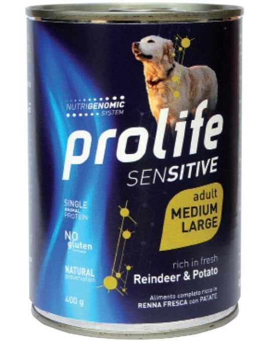 PROLIFE SENSITIVE ADULT RENNA E PATATE MEDIUMLARGE. 400GR
