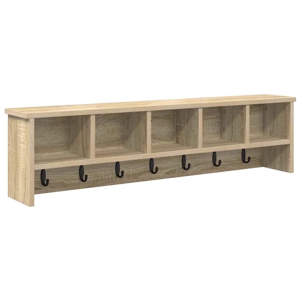 Appendiabiti a muro Rovere Sonoma 100 x 16 x 26 cm 874325