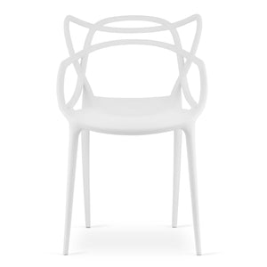 Sedia VALORA KATO - Design ergonomico moderno, bianco x 2