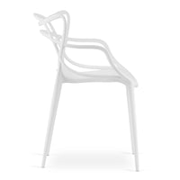 Sedia VALORA KATO - Design ergonomico moderno, bianco x 2