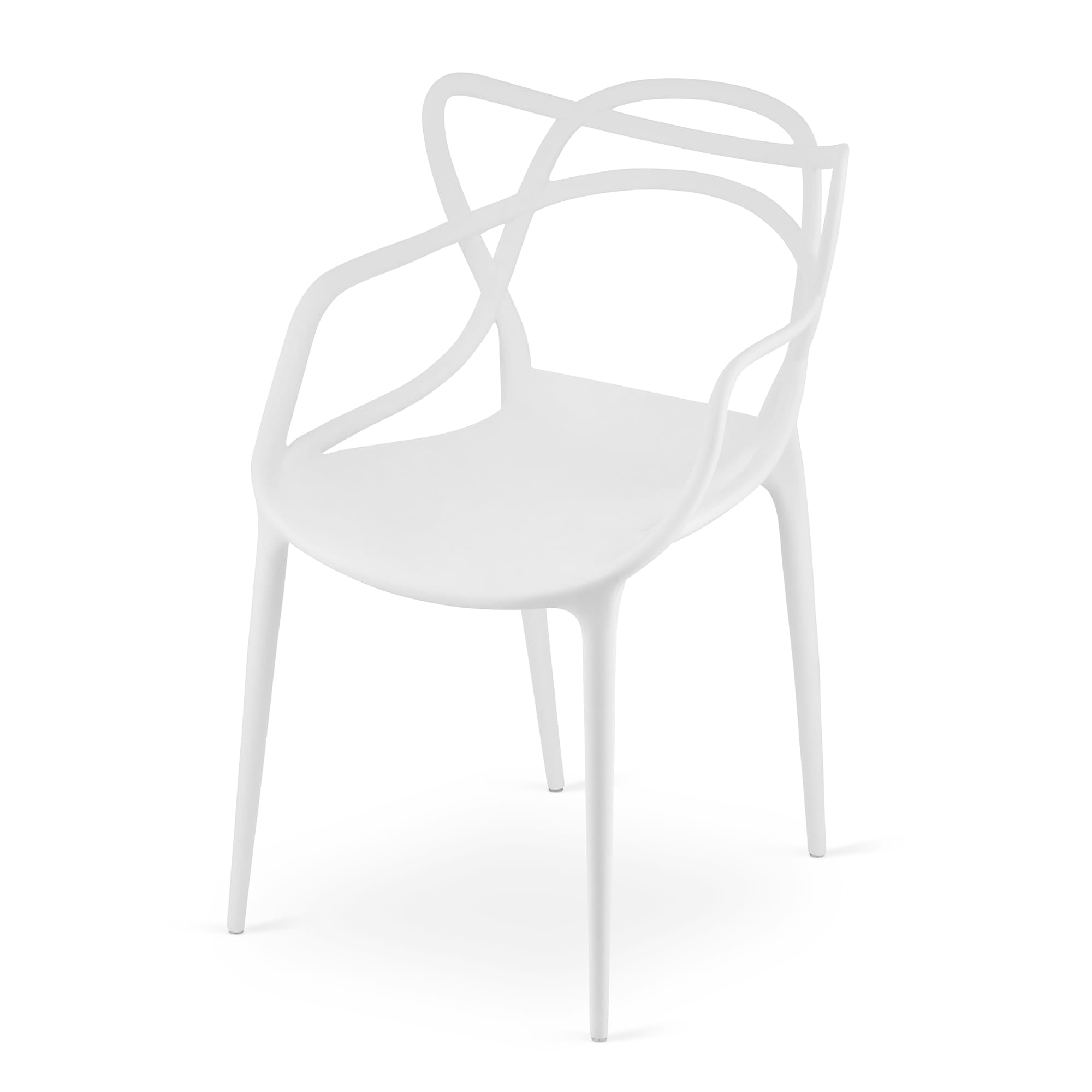 Sedia VALORA KATO - Design ergonomico moderno, bianco x 2