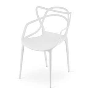 Sedia VALORA KATO - Design ergonomico moderno, bianco x 2