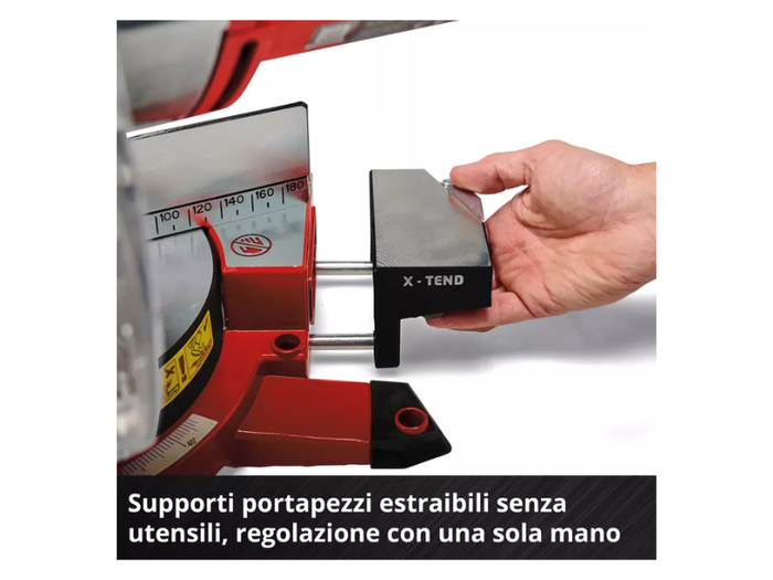 Troncatrice a batteria Einhell TE-SM 36/210 Li - Solo tagli angolari e obliqui