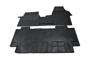 RIGUM-903911-904437, Tappetini in Gomma 6 posti per Citroen Jumpy dal 2016 (3 anteriori + 3 posteriori)