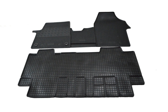 RIGUM-903911-904437, Tappetini in Gomma 6 posti per Citroen Jumpy dal 2016 (3 anteriori + 3 posteriori)