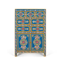 Credenza alta realizzata a mano con legno di mango e MDF 122 cm