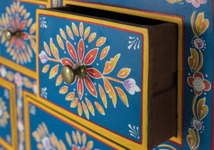 Credenza alta realizzata a mano con legno di mango e MDF 122 cm