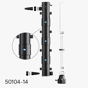 Alloggiamento esterno di ricambio per UVC per chiarificatore d'acqua per laghetti CUV-272
