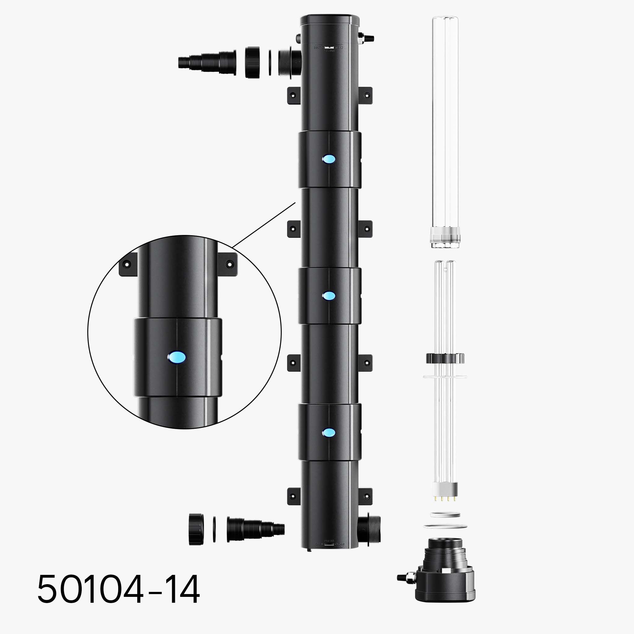 Alloggiamento esterno di ricambio per UVC per chiarificatore d'acqua per laghetti CUV-272