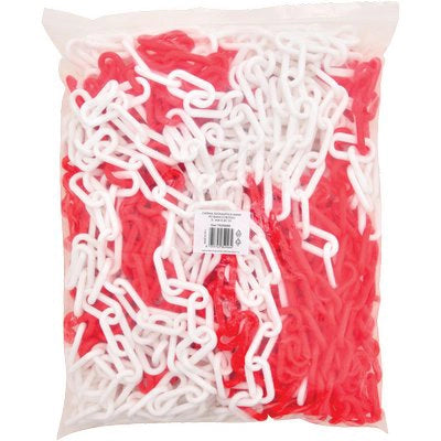CATENA SEGNALETICA HAND  PLT  BIANCO/ROSSO D.MM 8 MT 25